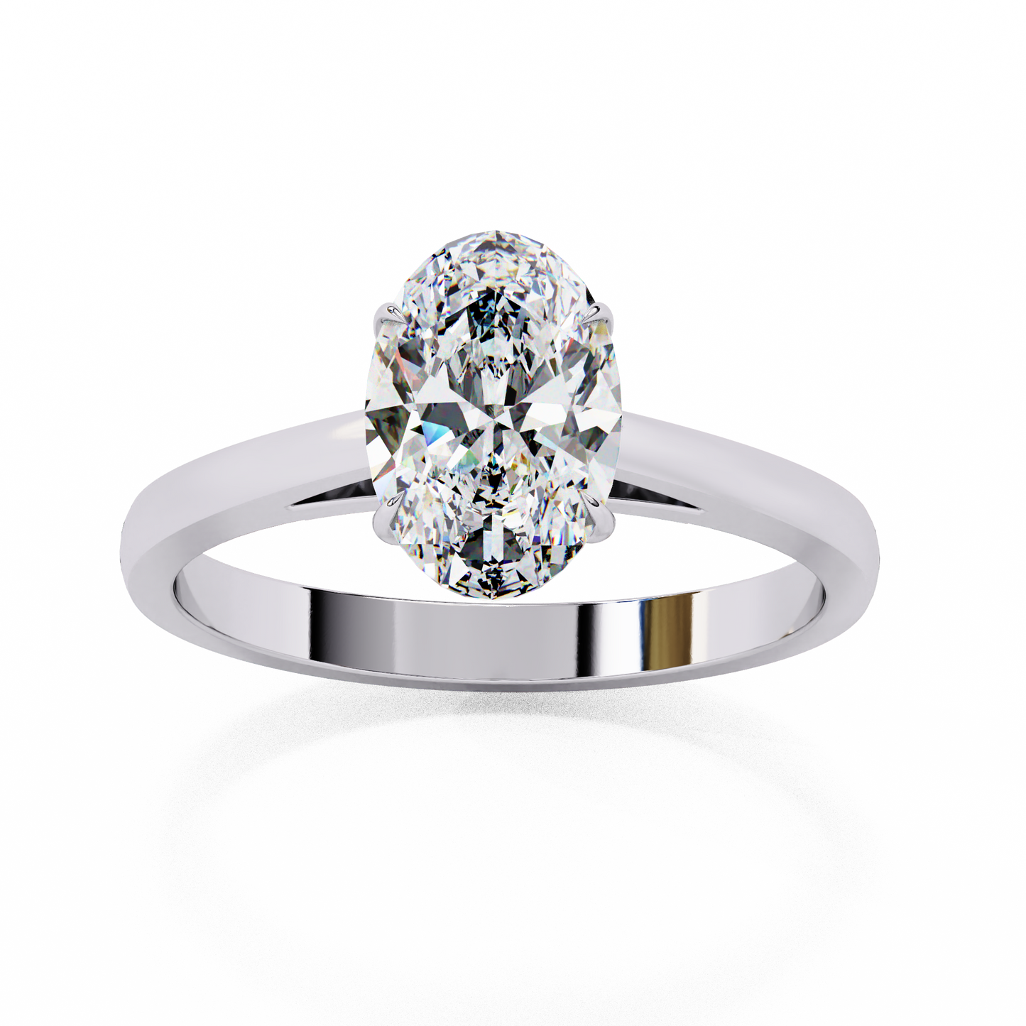 Solenne Astra Oval Solitaire Ring
