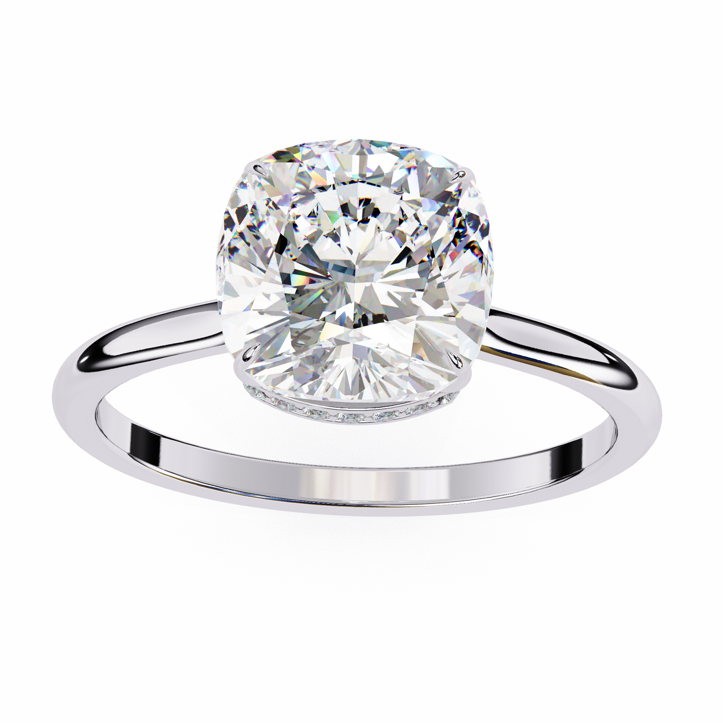 Cosma Pureline Cushion Solitaire Ring