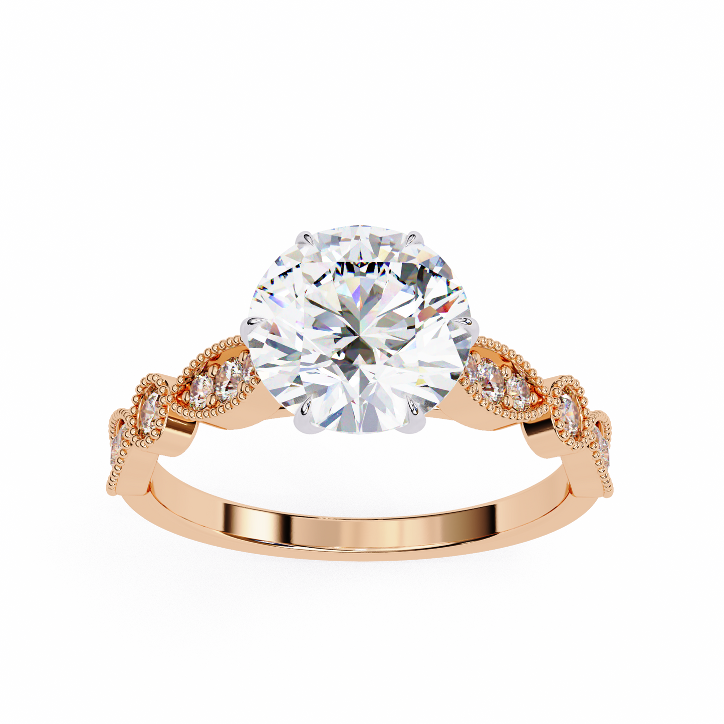 Empress Glow Round Cut Solitaire Ring
