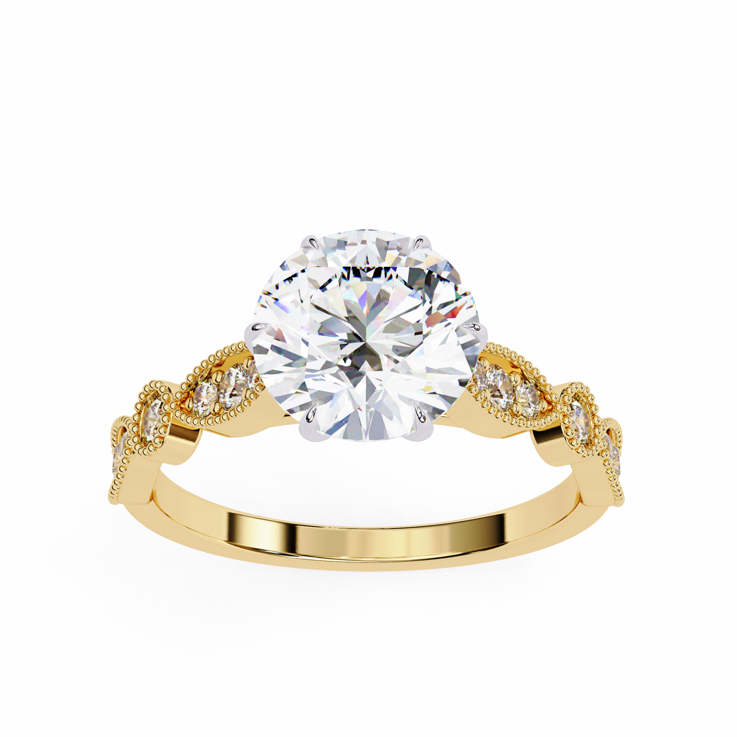 Empress Glow Round Cut Solitaire Ring