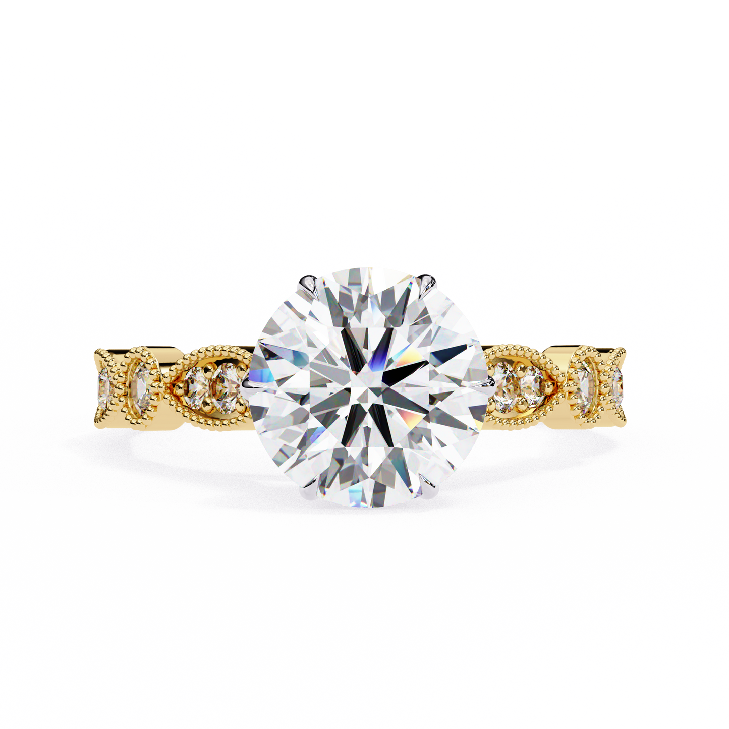 Empress Glow Round Cut Solitaire Ring