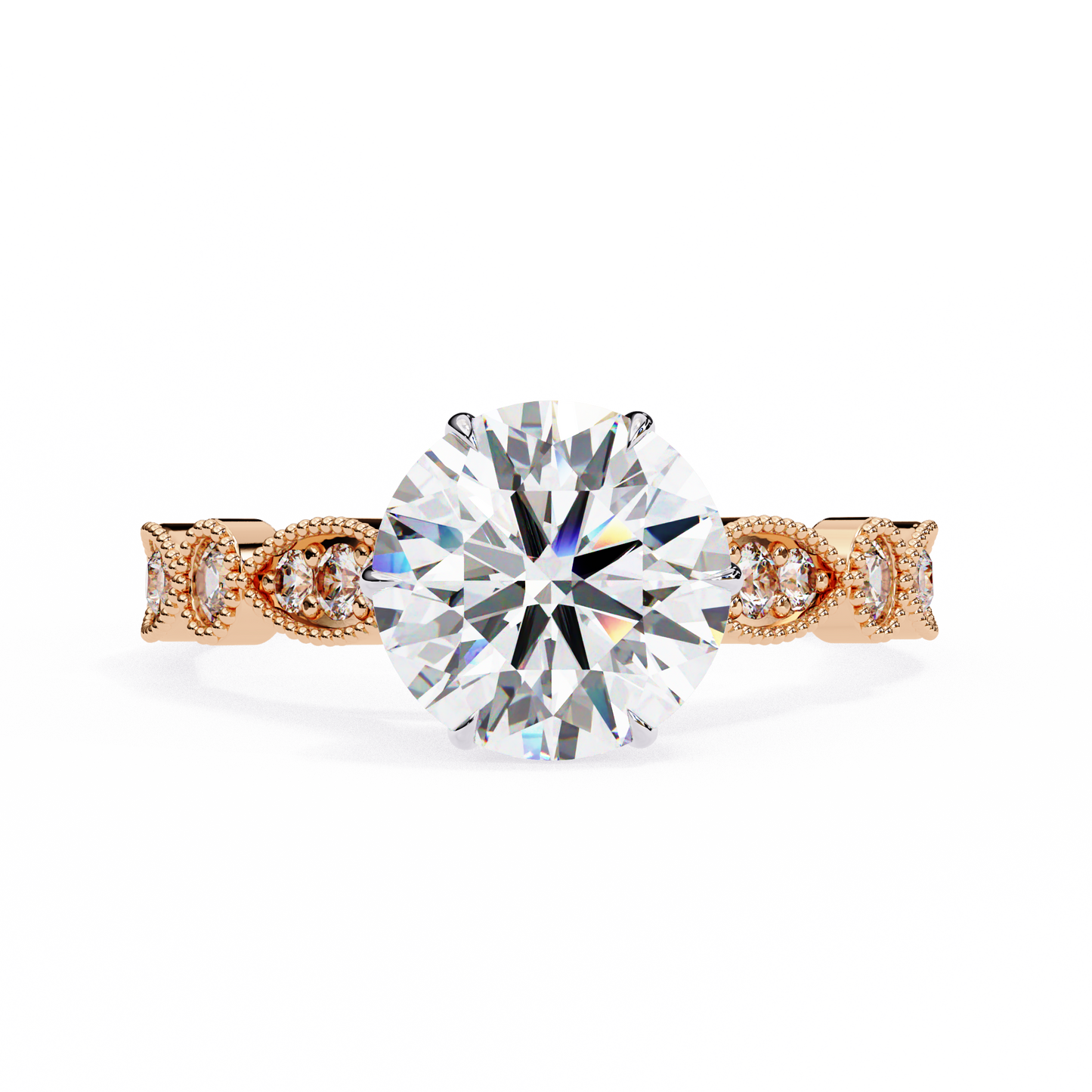 Empress Glow Round Cut Solitaire Ring
