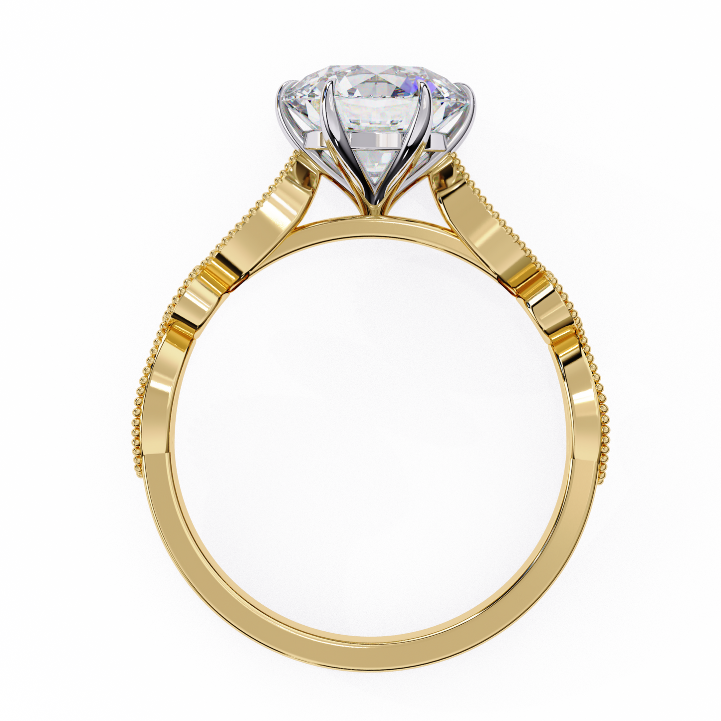 Empress Glow Round Cut Solitaire Ring