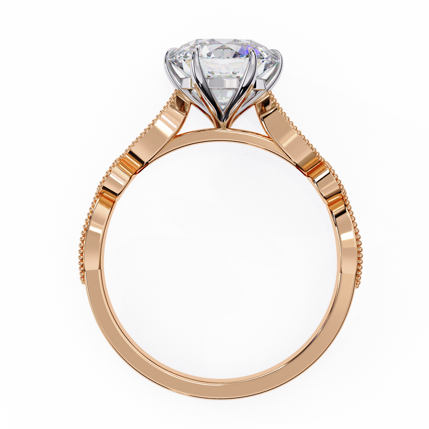 Empress Glow Round Cut Solitaire Ring