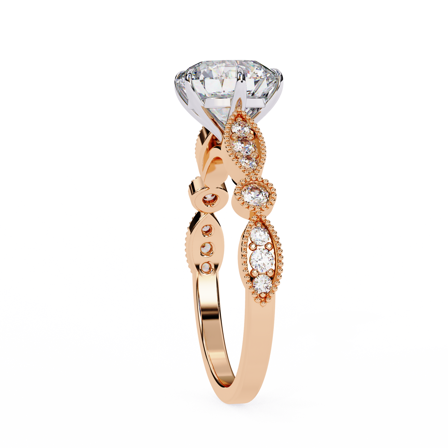 Empress Glow Round Cut Solitaire Ring