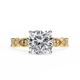Tranquil Gleam Cushion Cut Solitaire Ring
