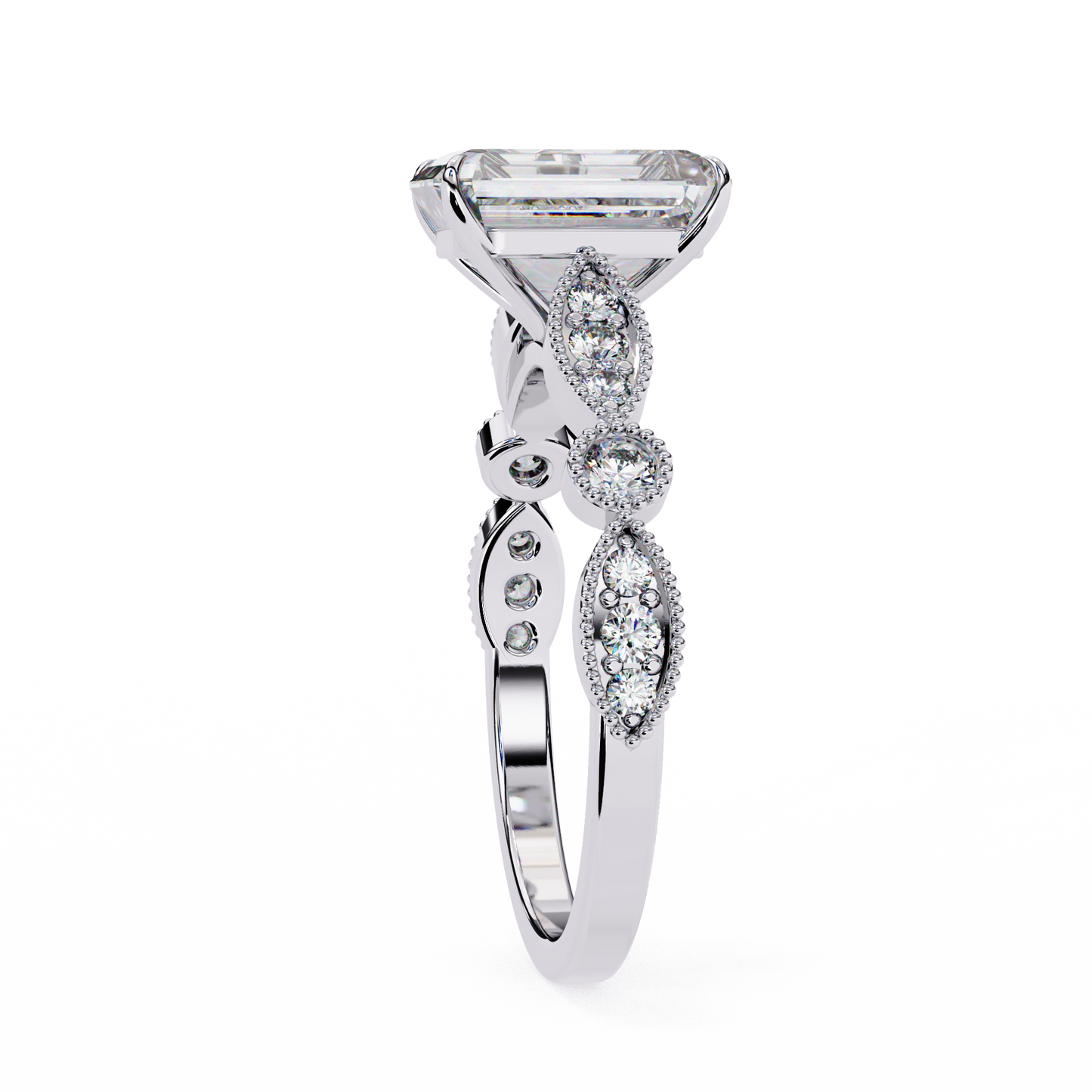 Ethereal Beam Radiant Solitaire Ring