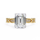 Opaline Majesty Emerald Cut Solitaire Ring