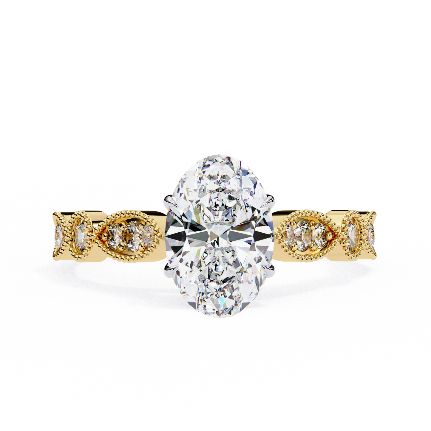 Celestial Dew Oval Solitaire Ring