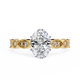 Celestial Dew Oval Solitaire Ring