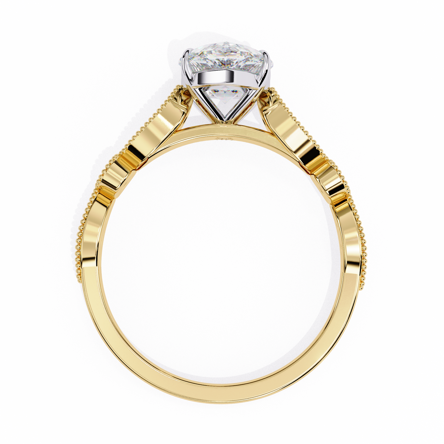Celestial Dew Oval Solitaire Ring