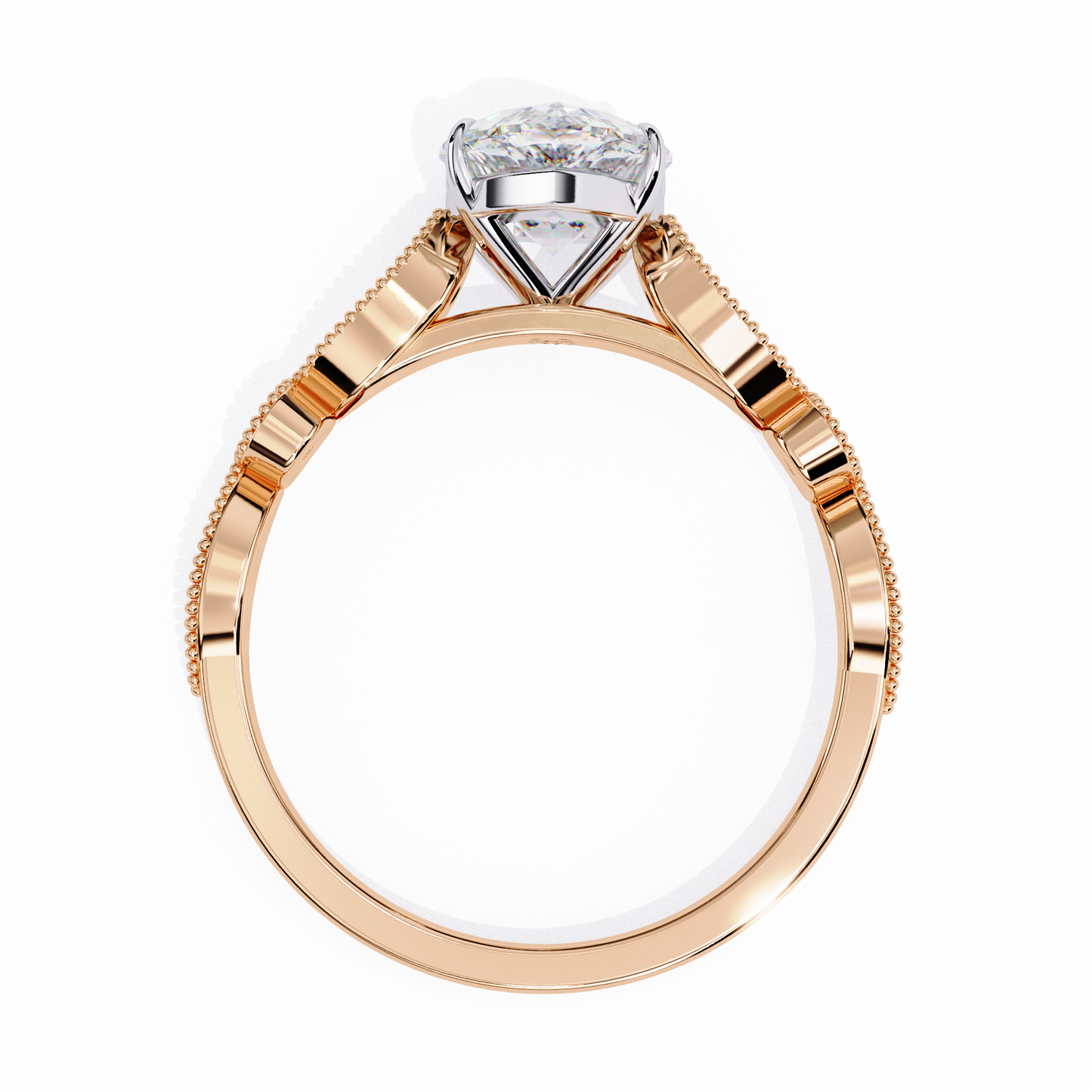 Celestial Dew Oval Solitaire Ring