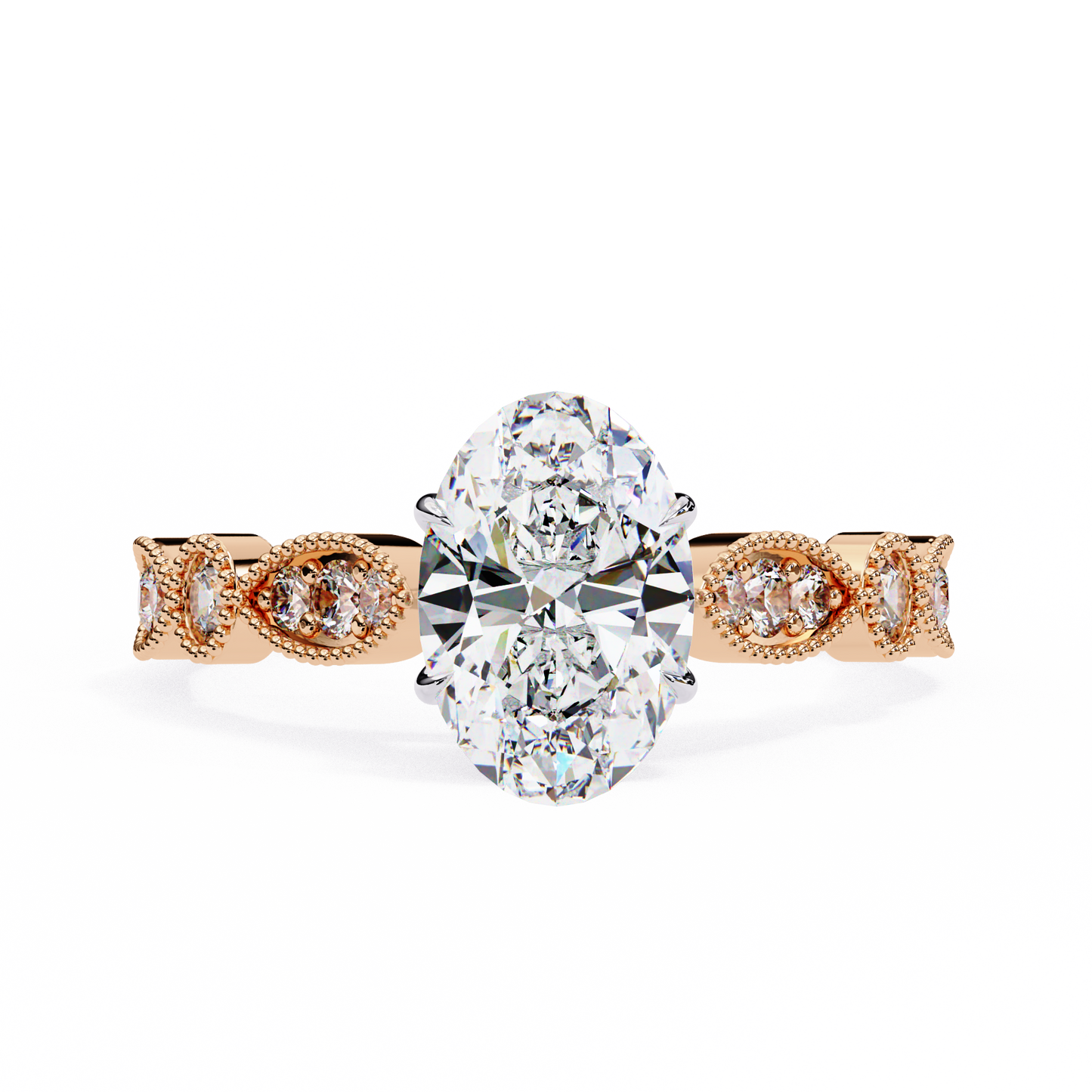 Celestial Dew Oval Solitaire Ring