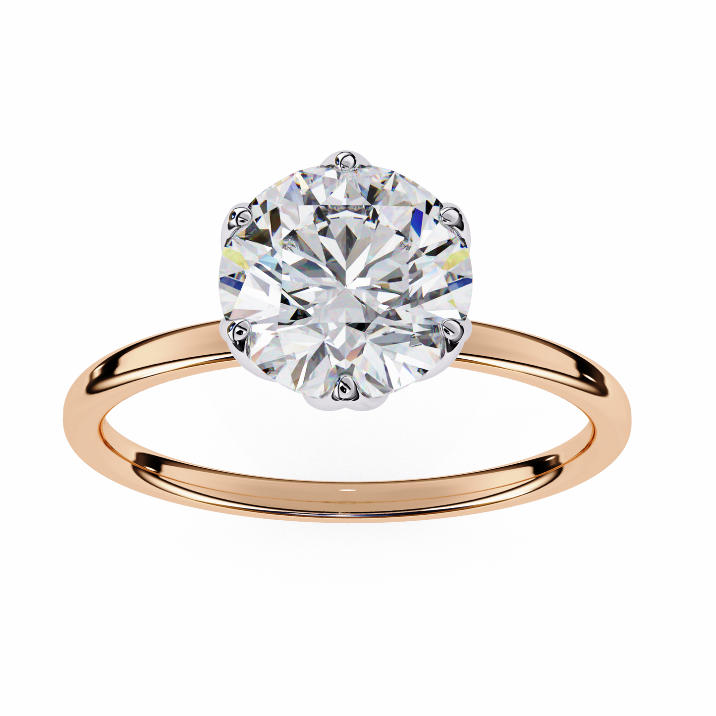 Gleaming Vow Round Solitaire Ring