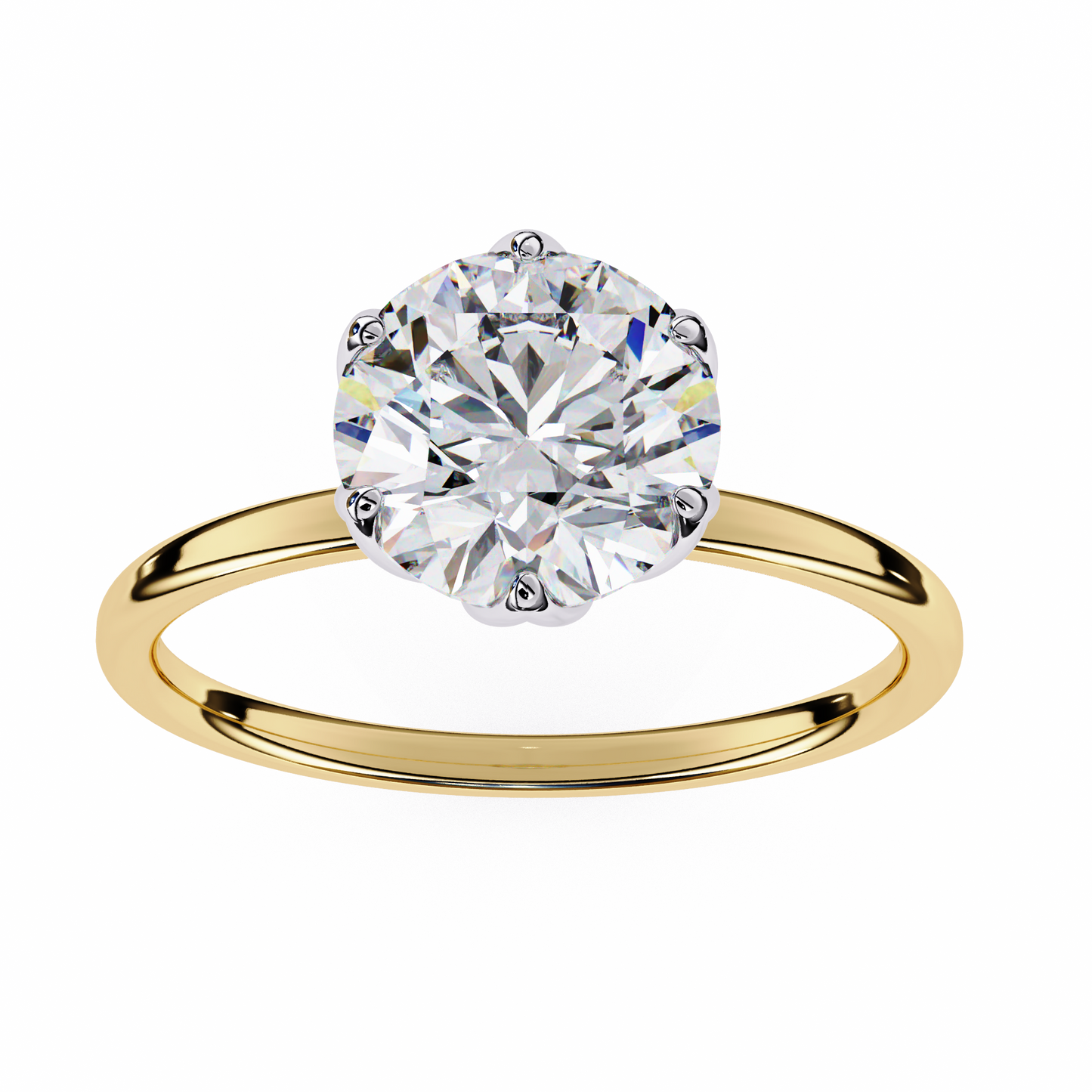 Gleaming Vow Round Solitaire Ring