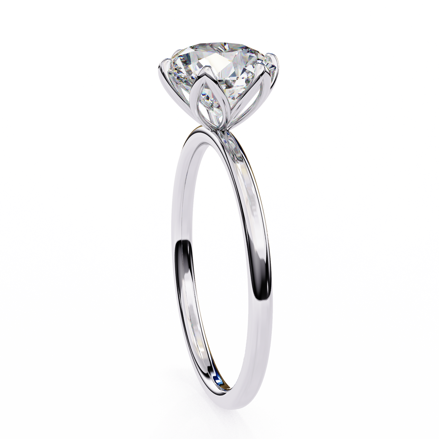 Gleaming Vow Round Solitaire Ring
