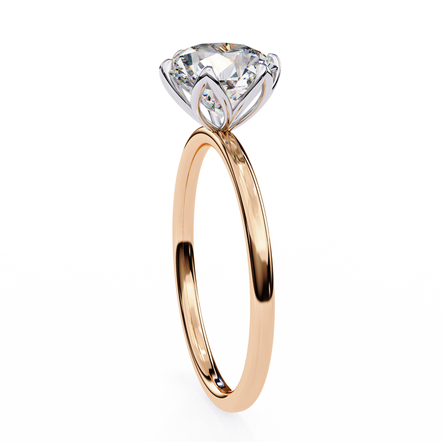 Gleaming Vow Round Solitaire Ring