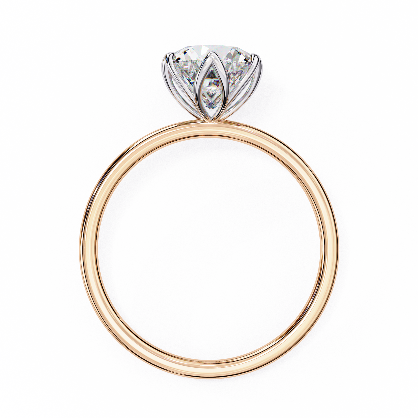 Gleaming Vow Round Solitaire Ring