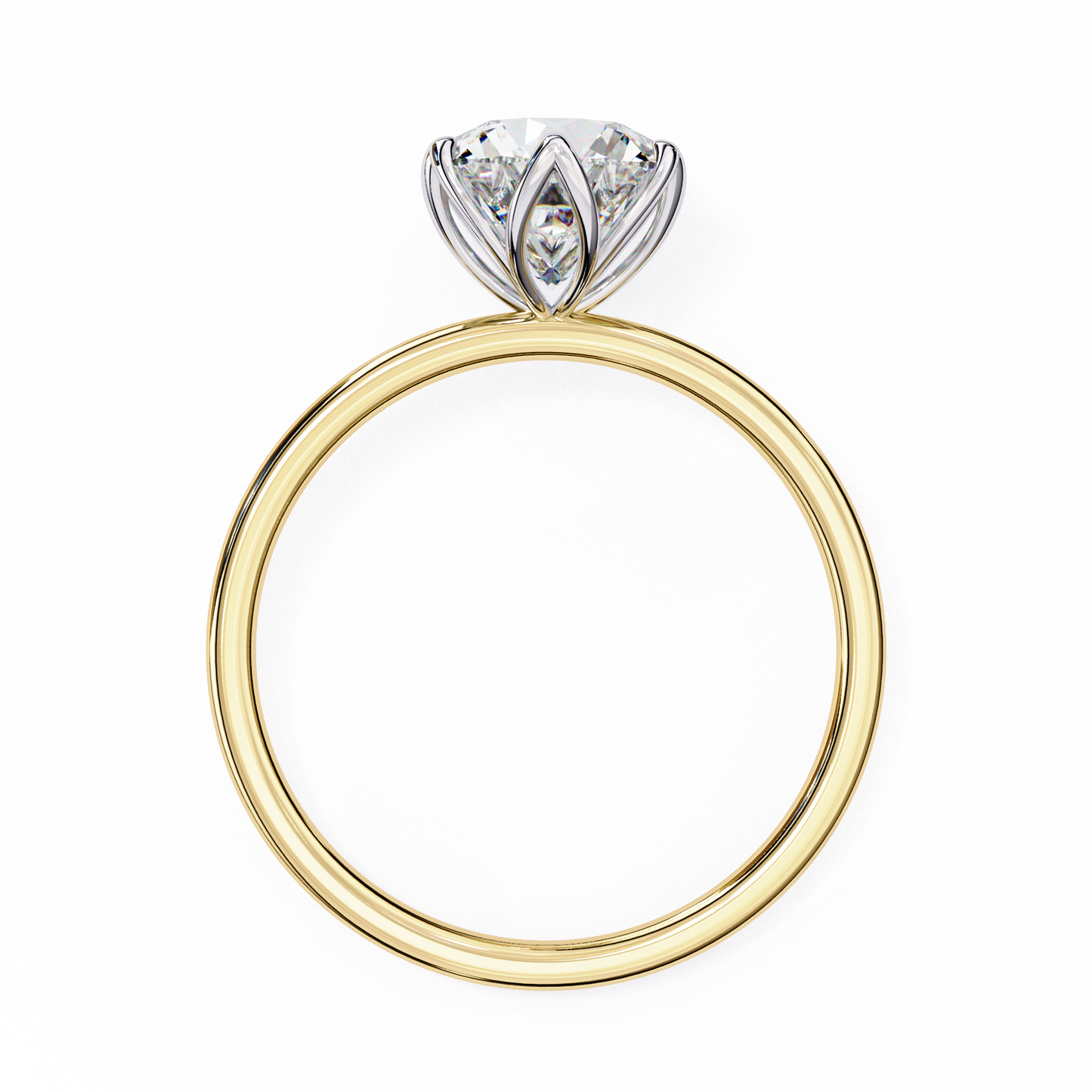 Gleaming Vow Round Solitaire Ring