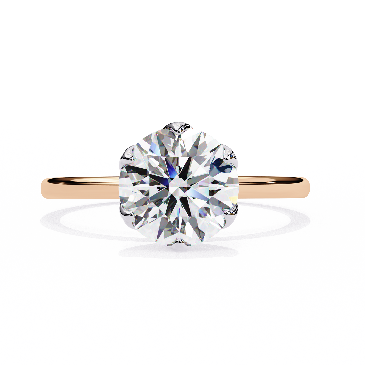 Gleaming Vow Round Solitaire Ring
