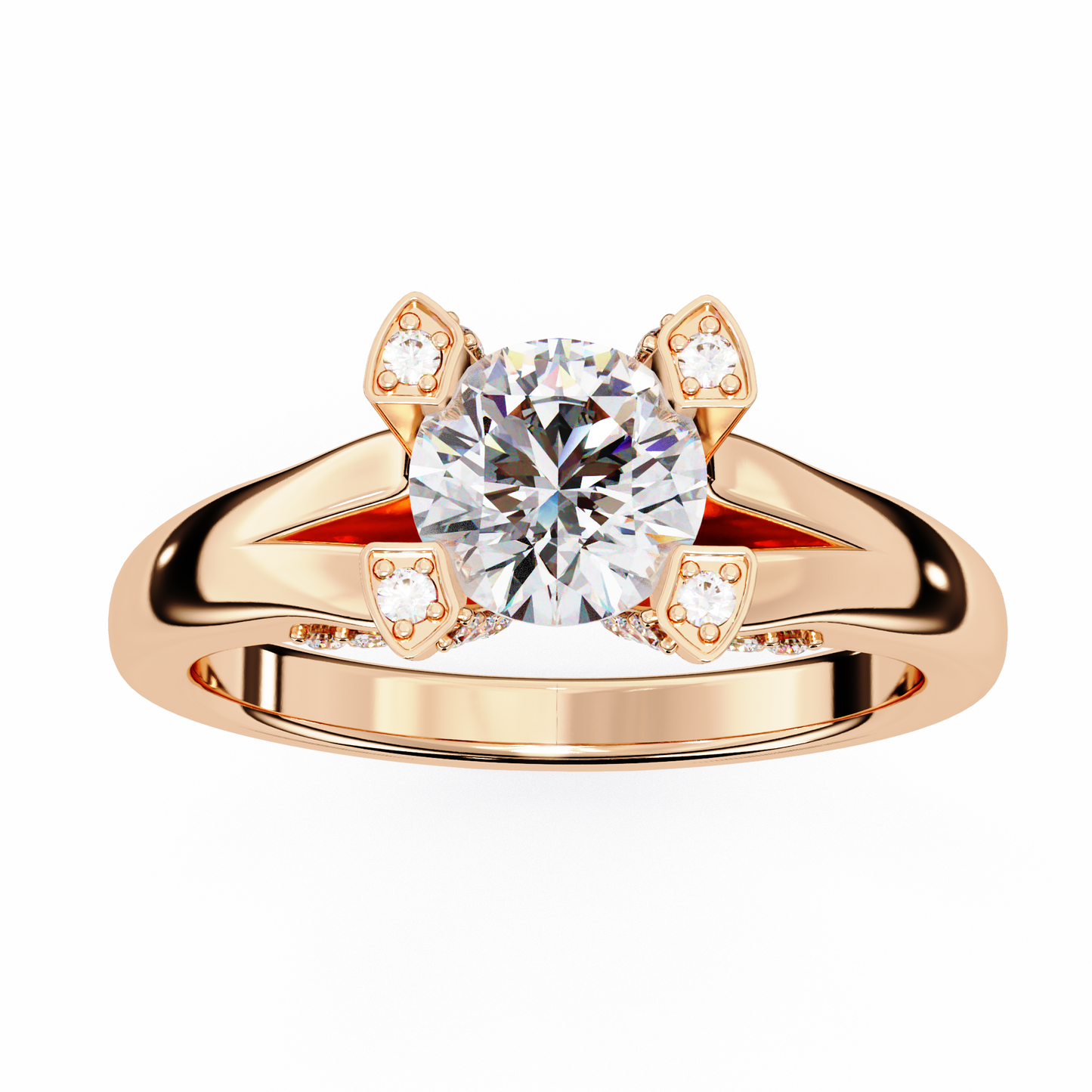 Ember Promise Round Solitaire Ring