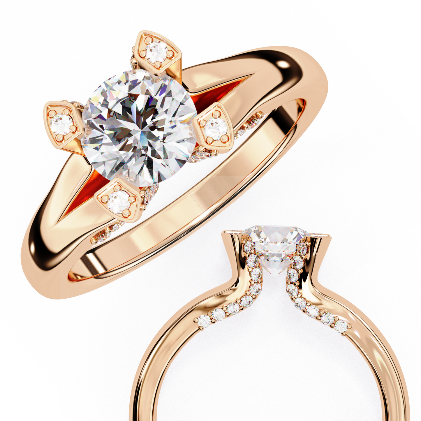 Ember Promise Round Solitaire Ring