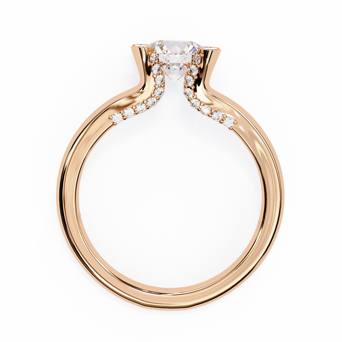 Ember Promise Round Solitaire Ring
