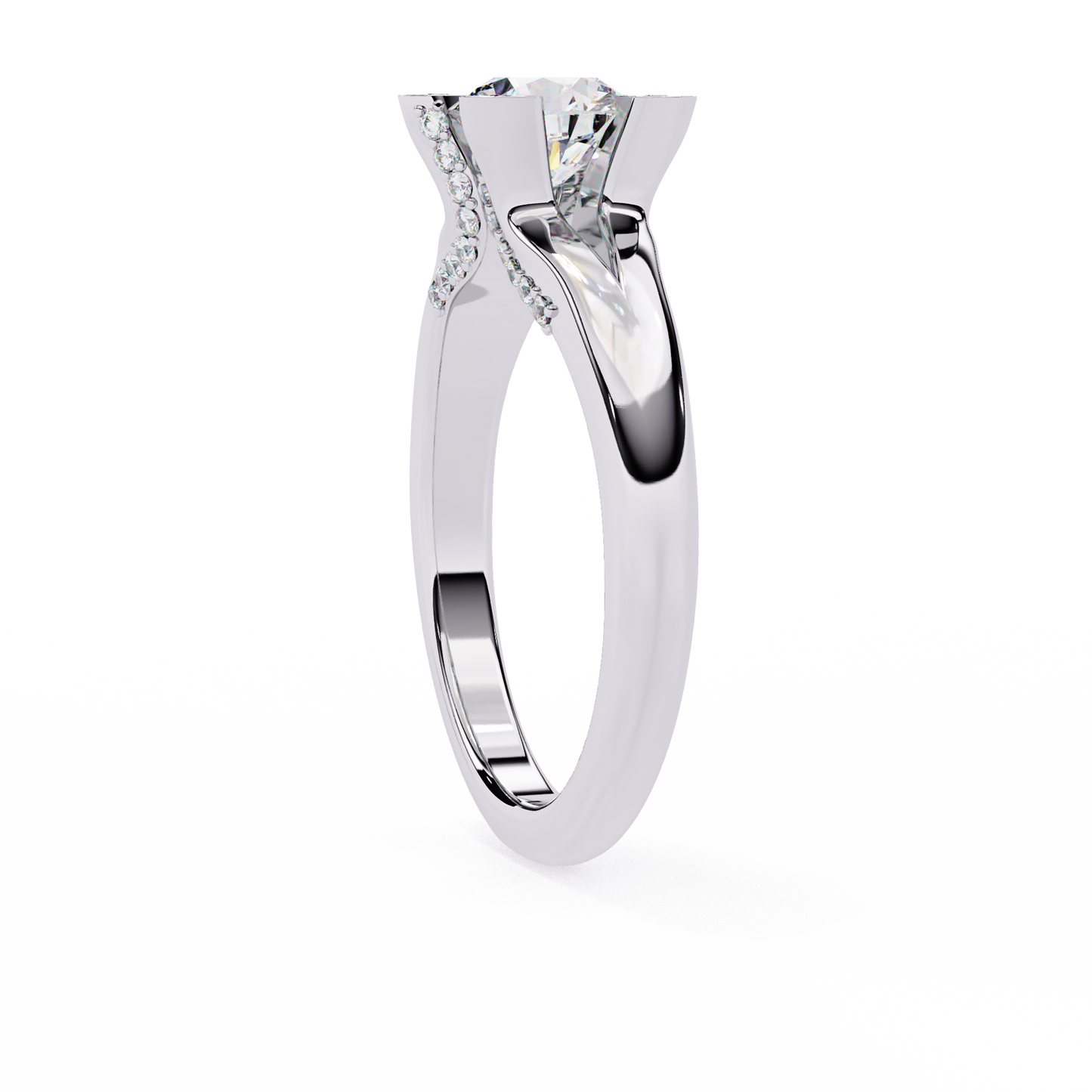 Ember Promise Round Solitaire Ring