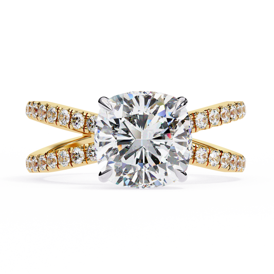 Elara Sereno Cushion Solitaire Ring