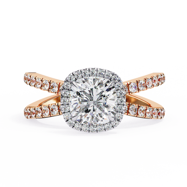 Belladore Pivot Cushion Solitaire Ring
