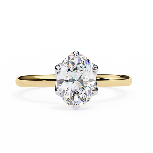 Ciel Rovena Oval Solitaire Ring
