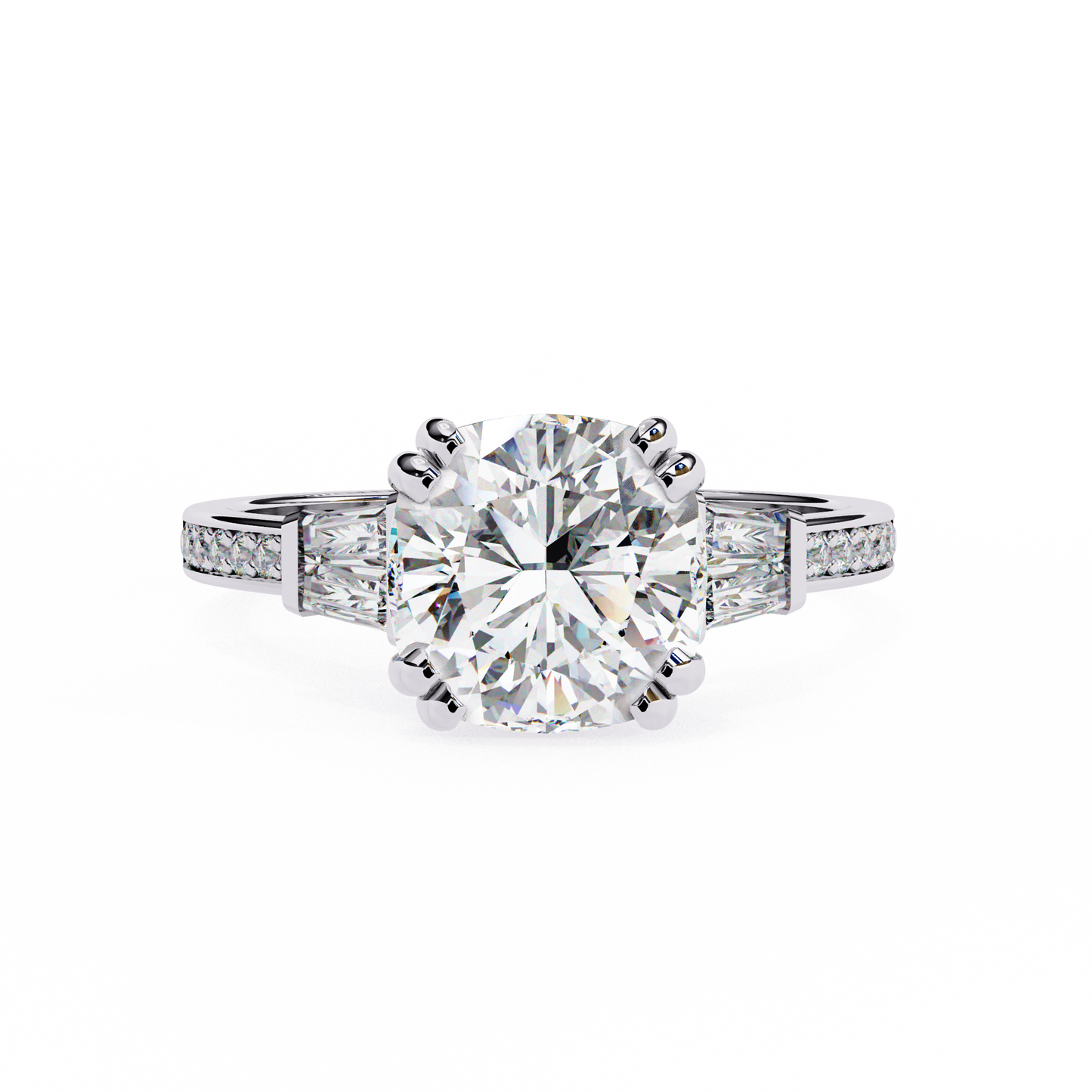 Sogno di Luce Cushion Solitaire Ring
