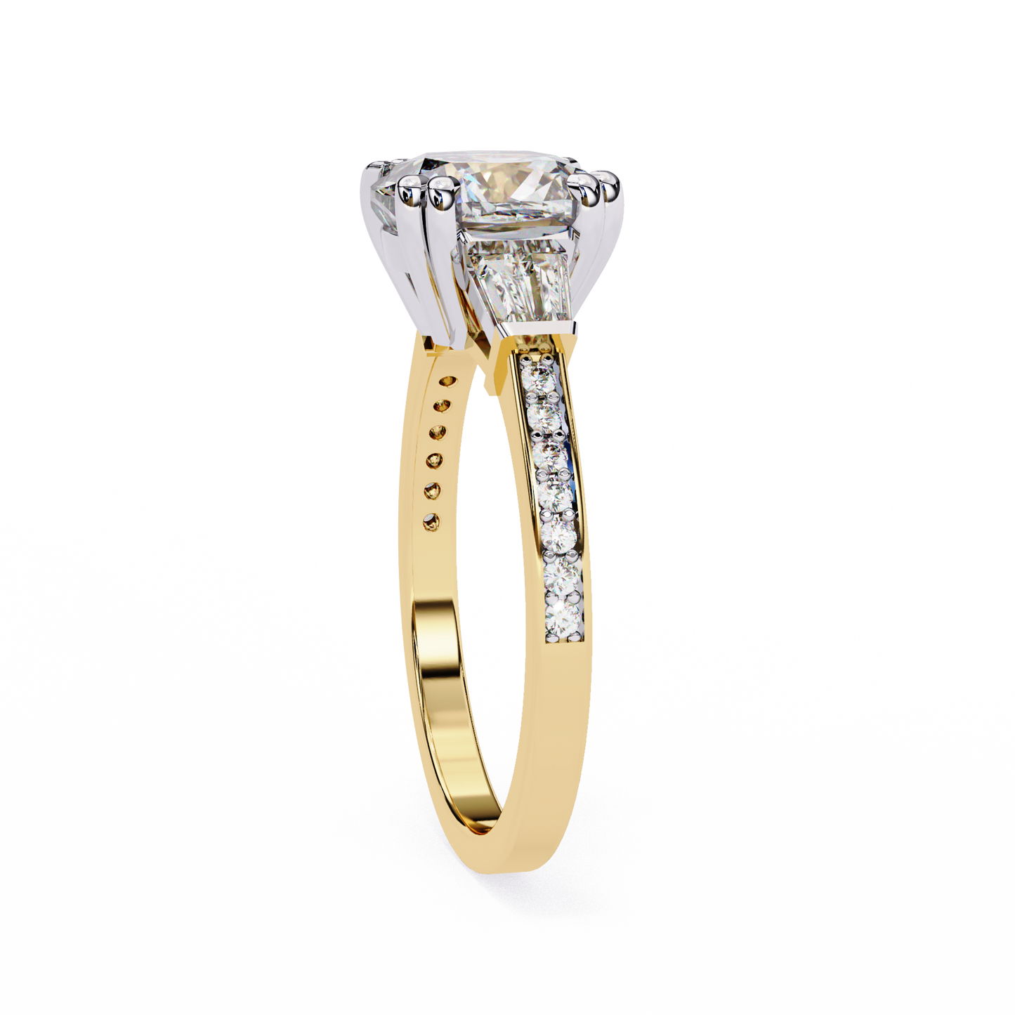Sogno di Luce Cushion Solitaire Ring