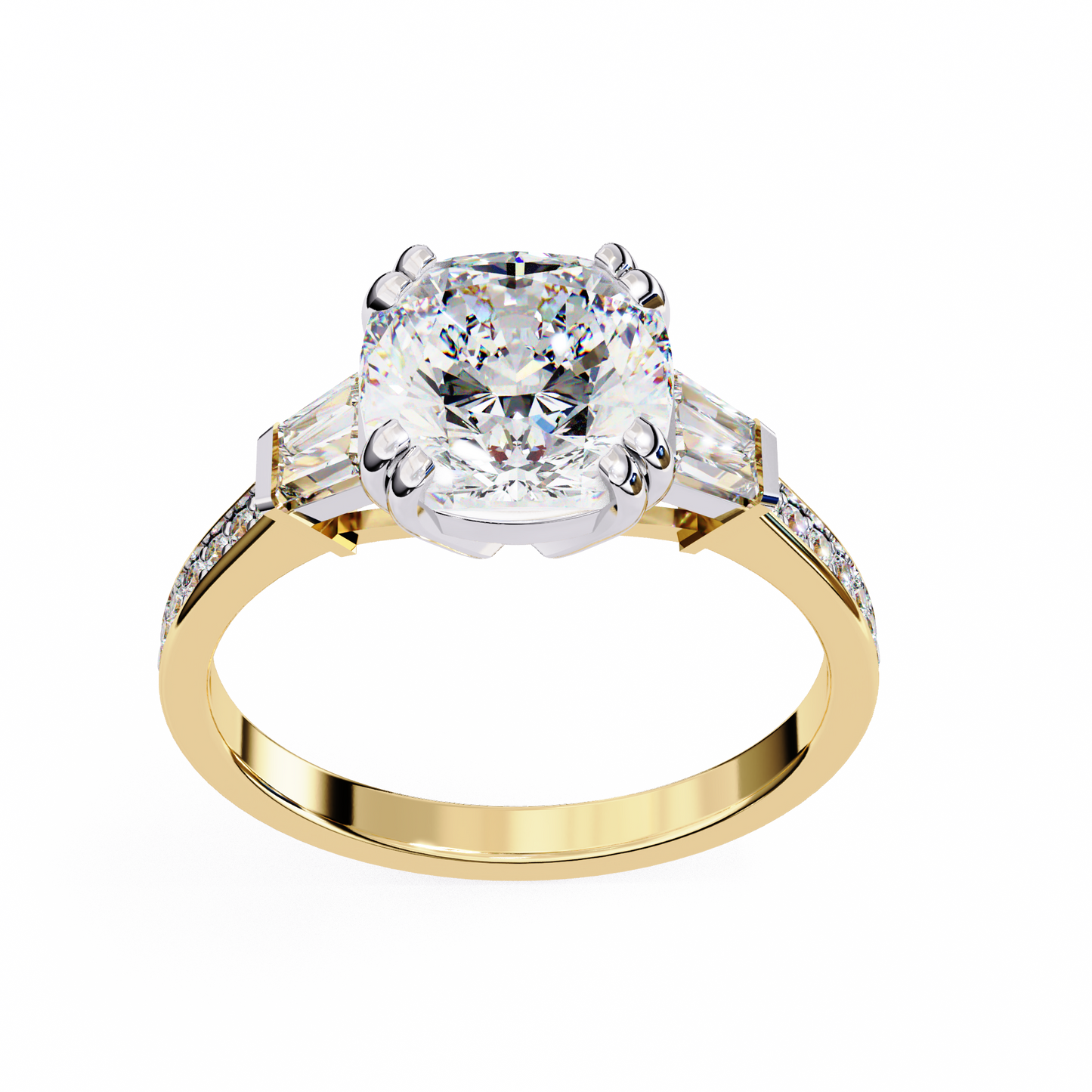Sogno di Luce Cushion Solitaire Ring