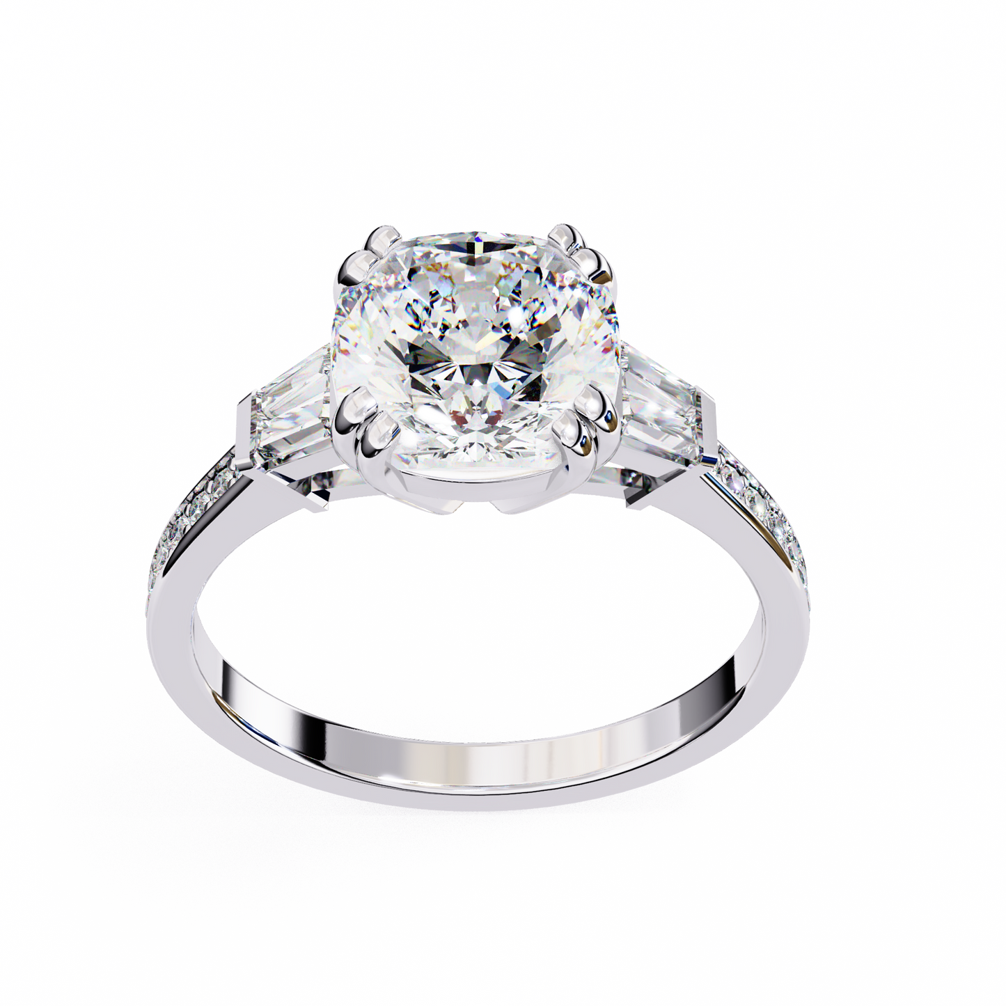 Sogno di Luce Cushion Solitaire Ring