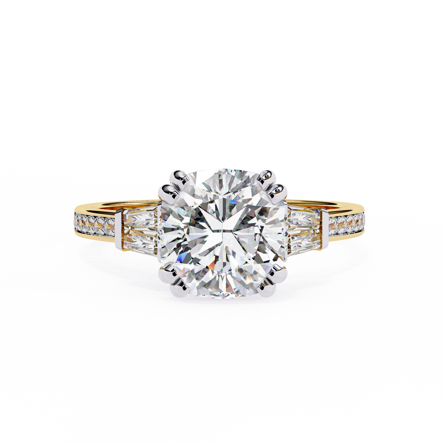 Sogno di Luce Cushion Solitaire Ring