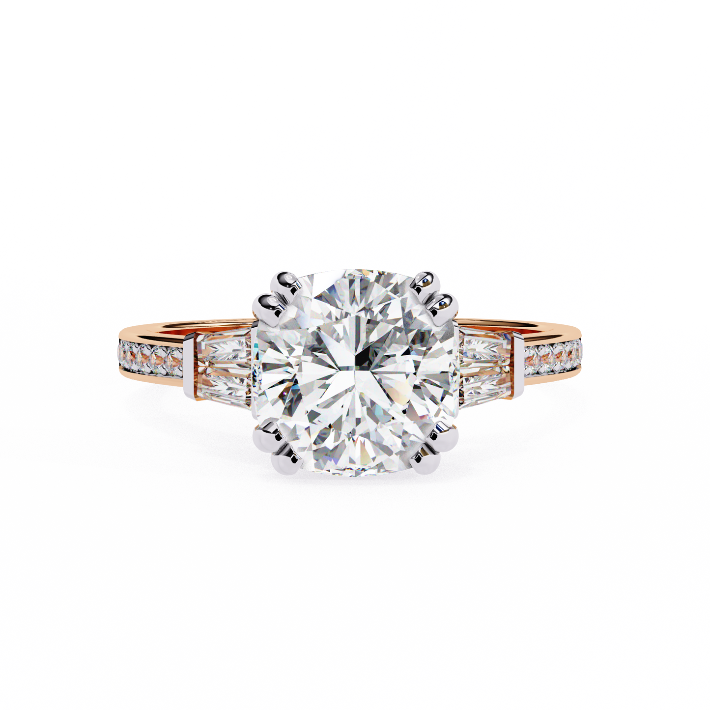 Sogno di Luce Cushion Solitaire Ring