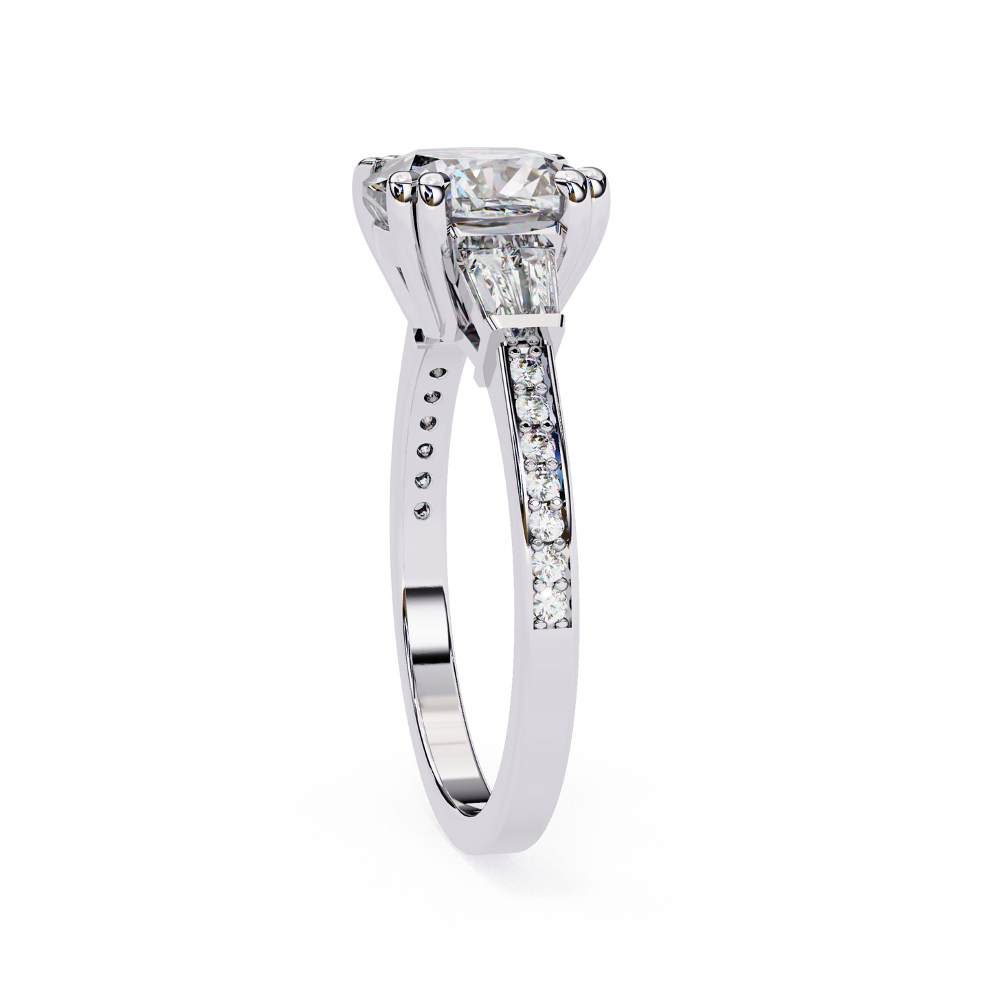 Sogno di Luce Cushion Solitaire Ring