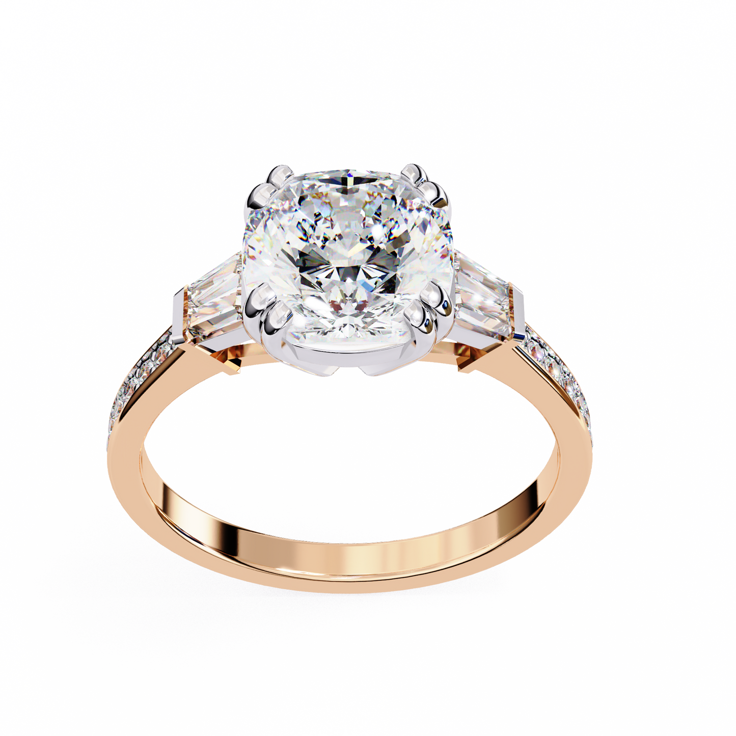 Sogno di Luce Cushion Solitaire Ring