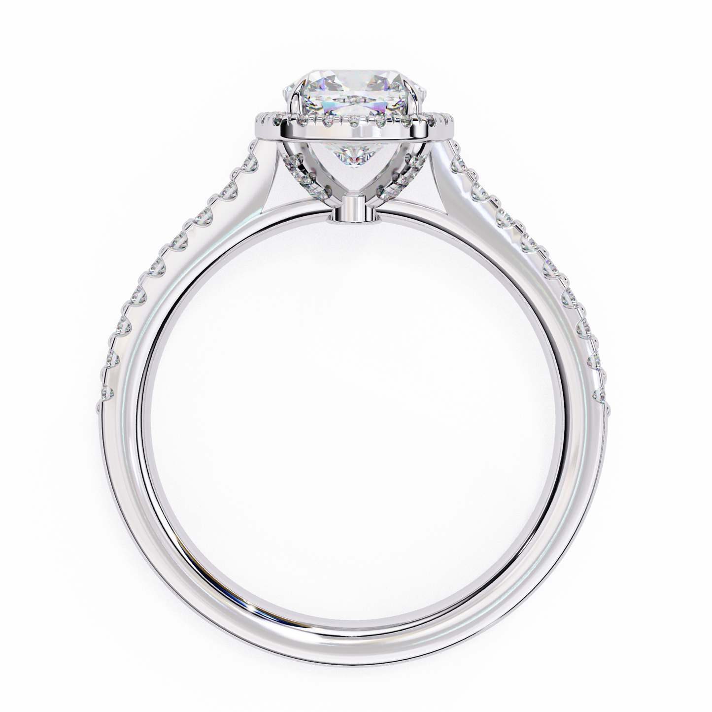Eleganza Viva Cushion Solitaire Ring