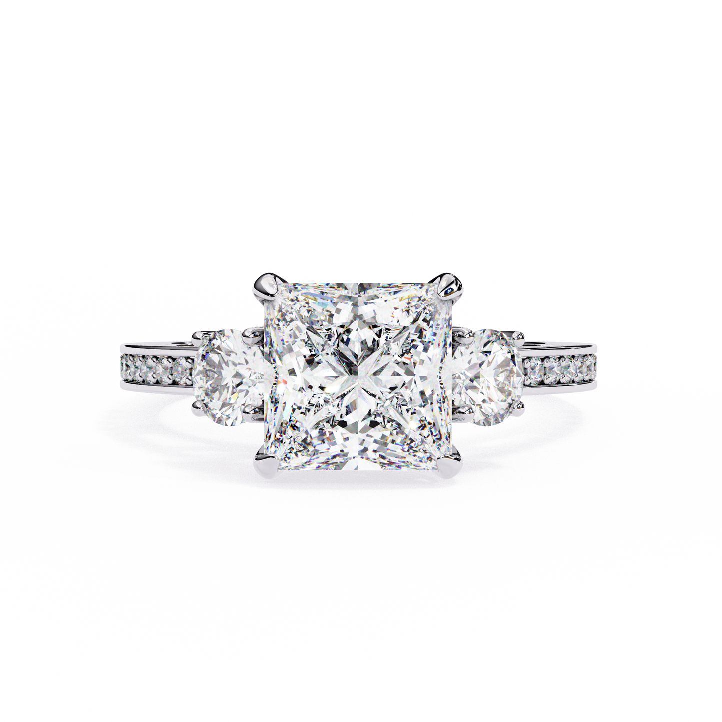 Estrella Fina Princess Solitaire Ring