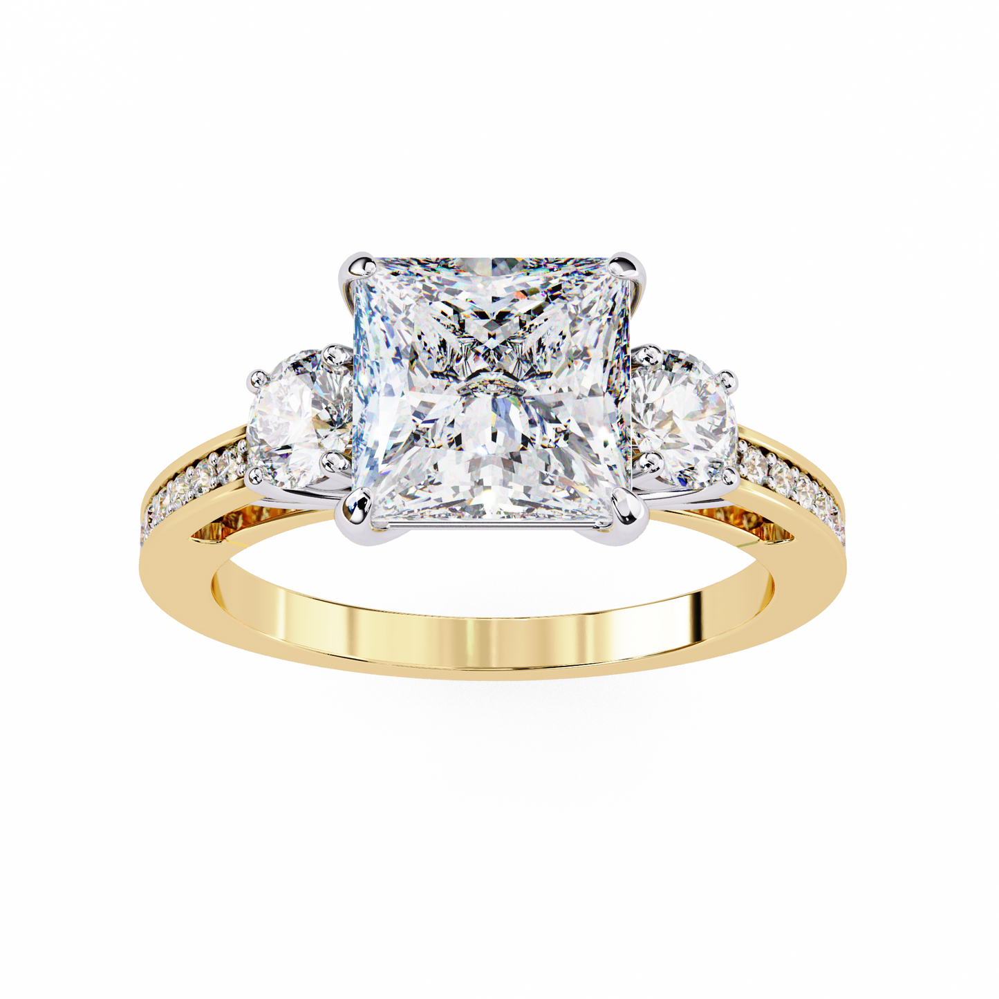 Estrella Fina Princess Solitaire Ring