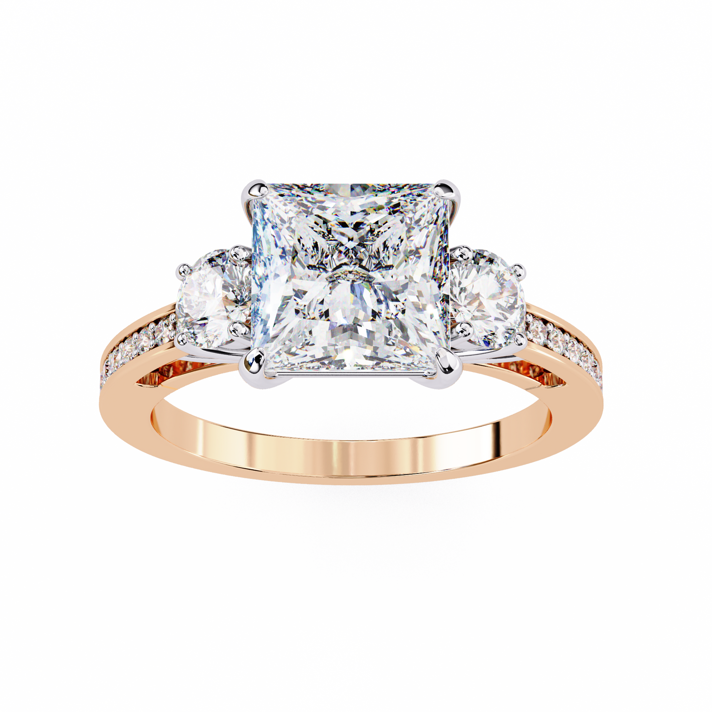 Estrella Fina Princess Solitaire Ring