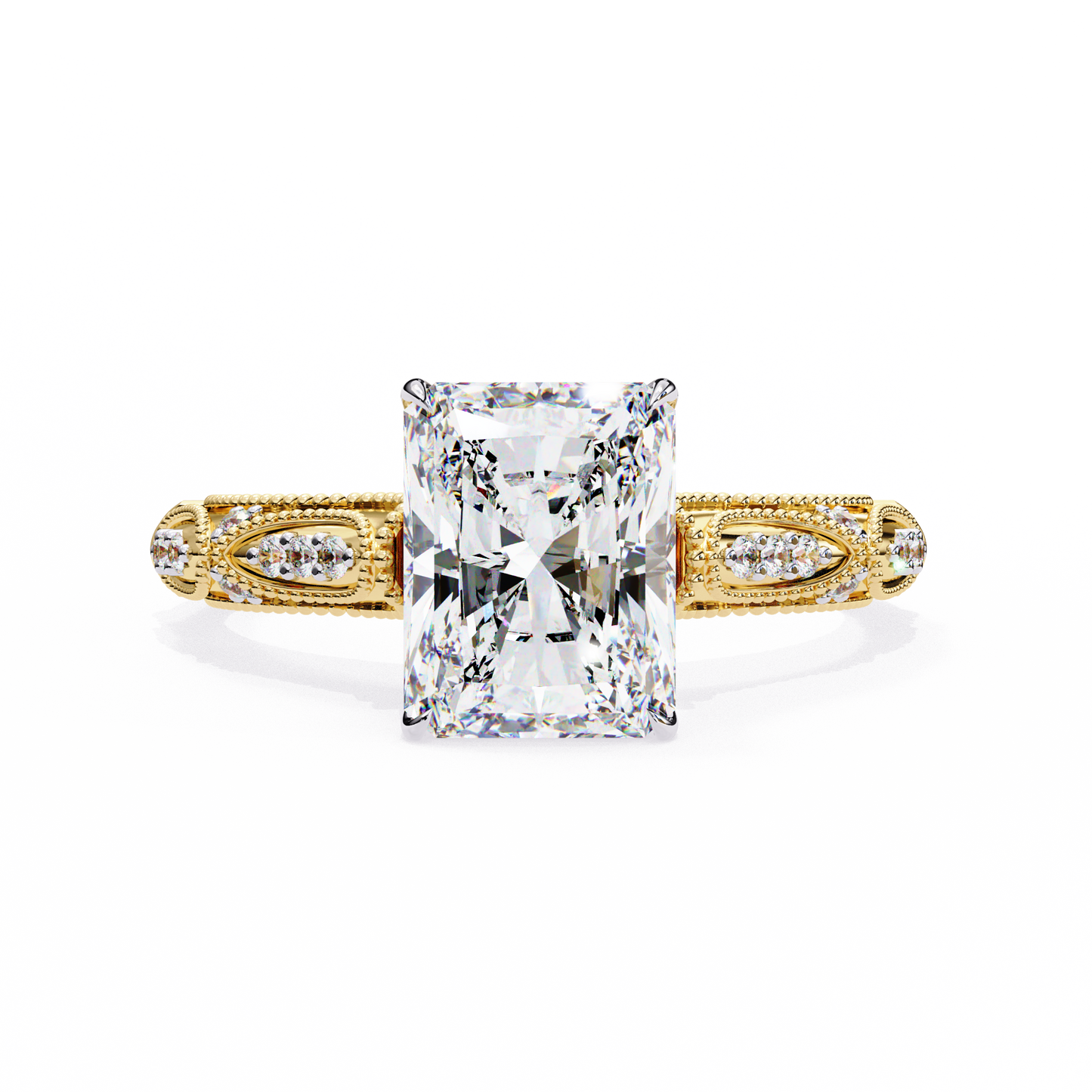 Flor Radiante Radiant Solitaire Ring