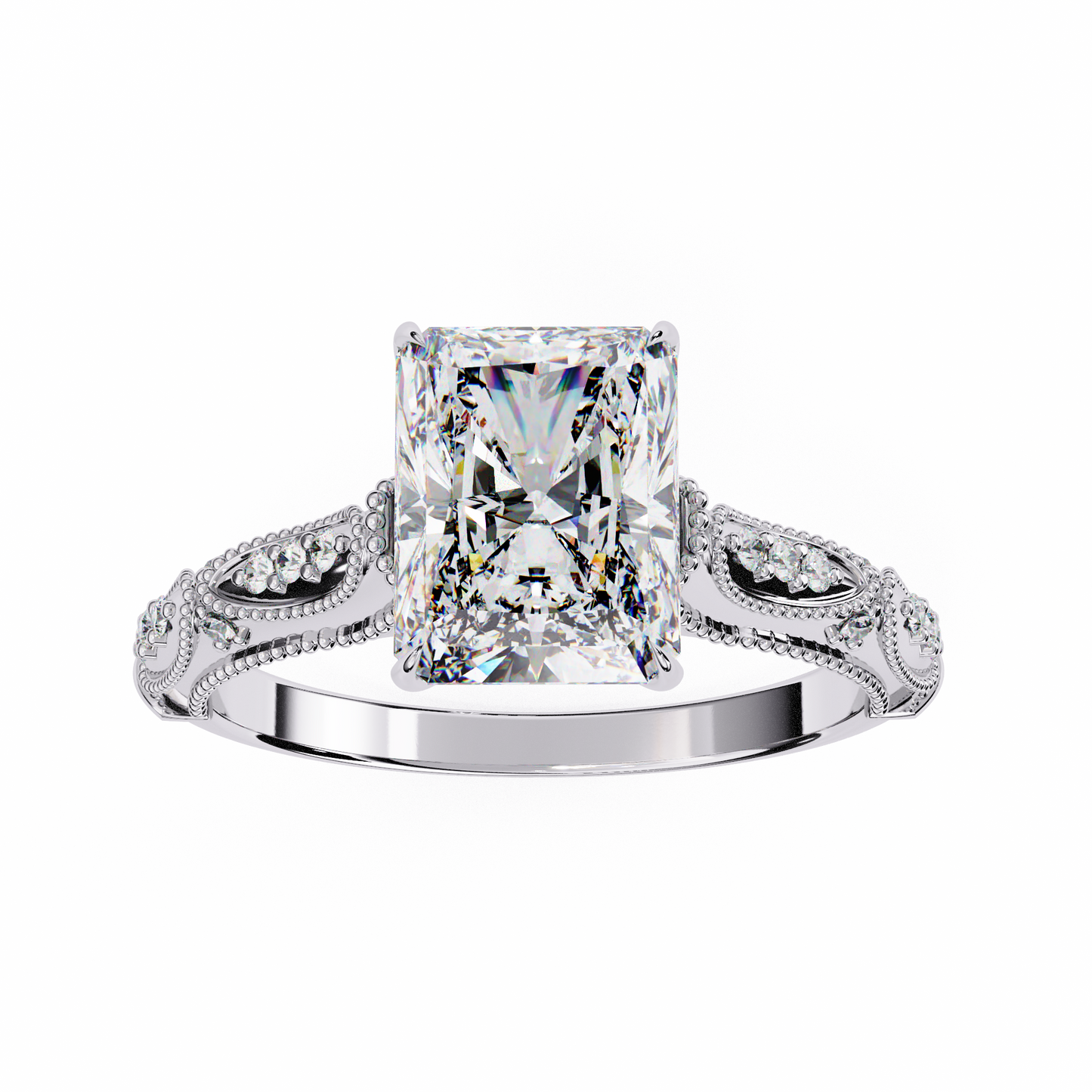 Flor Radiante Radiant Solitaire Ring