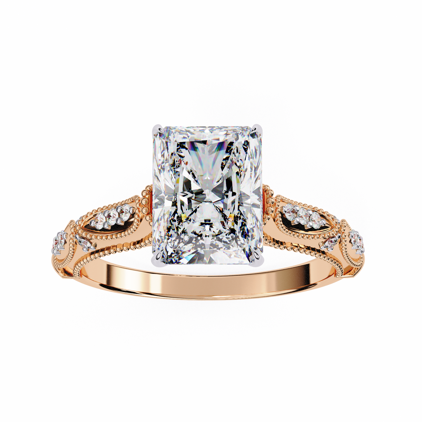 Flor Radiante Radiant Solitaire Ring