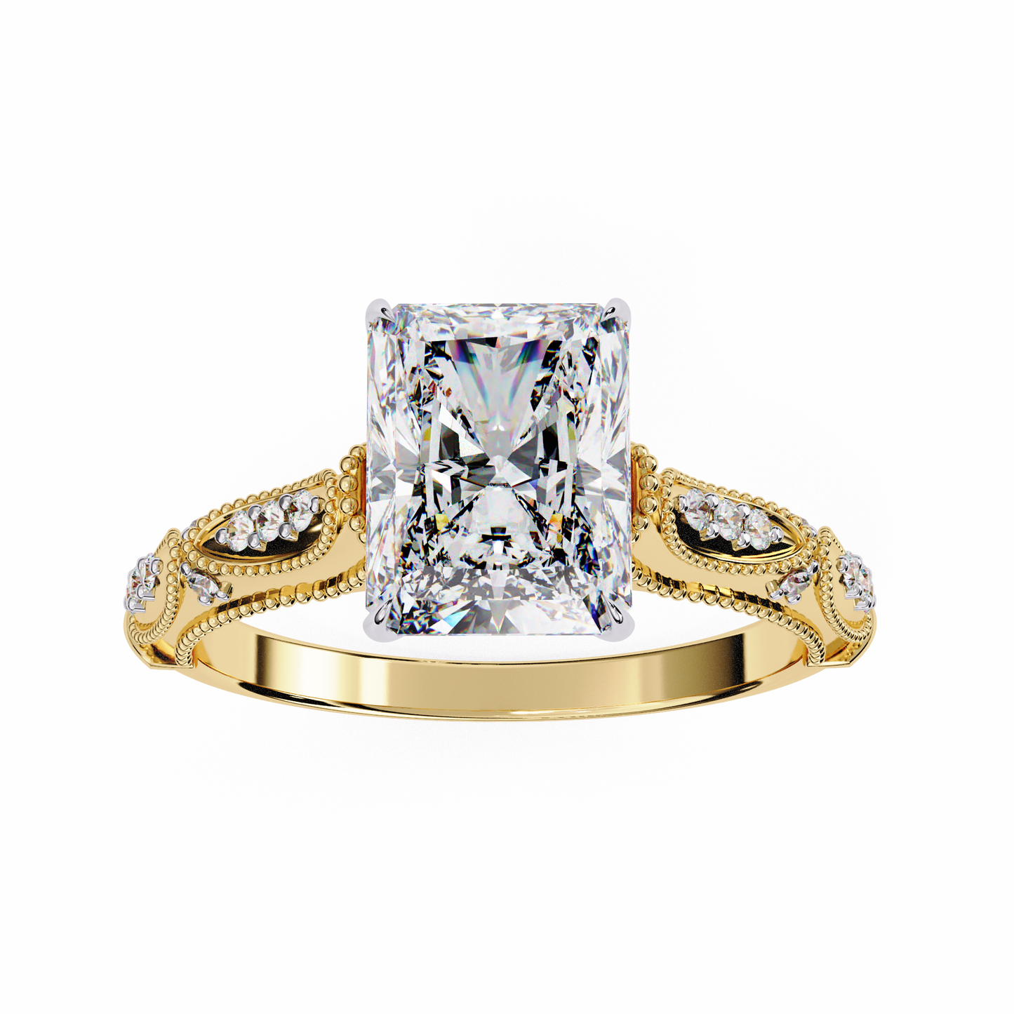 Flor Radiante Radiant Solitaire Ring