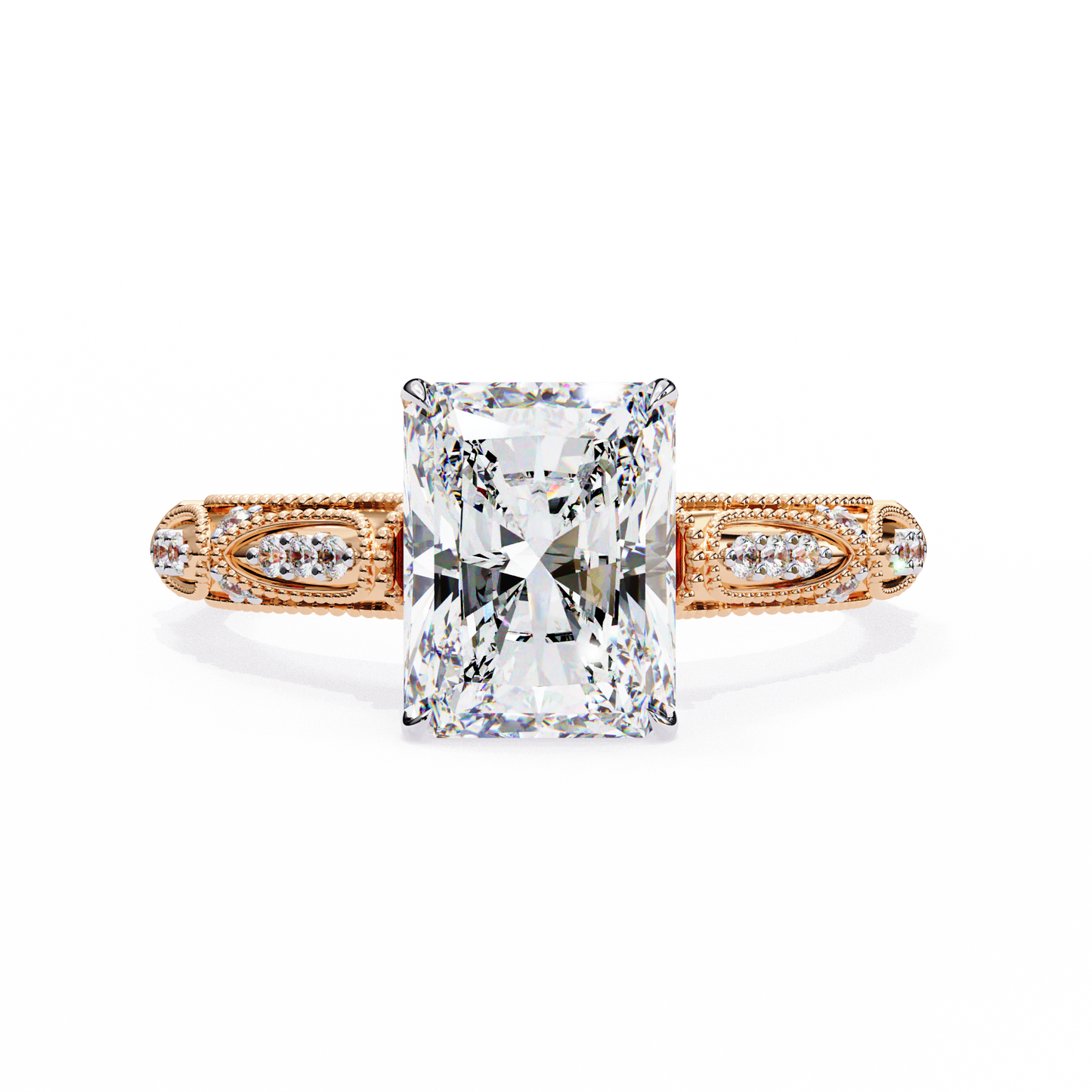 Flor Radiante Radiant Solitaire Ring