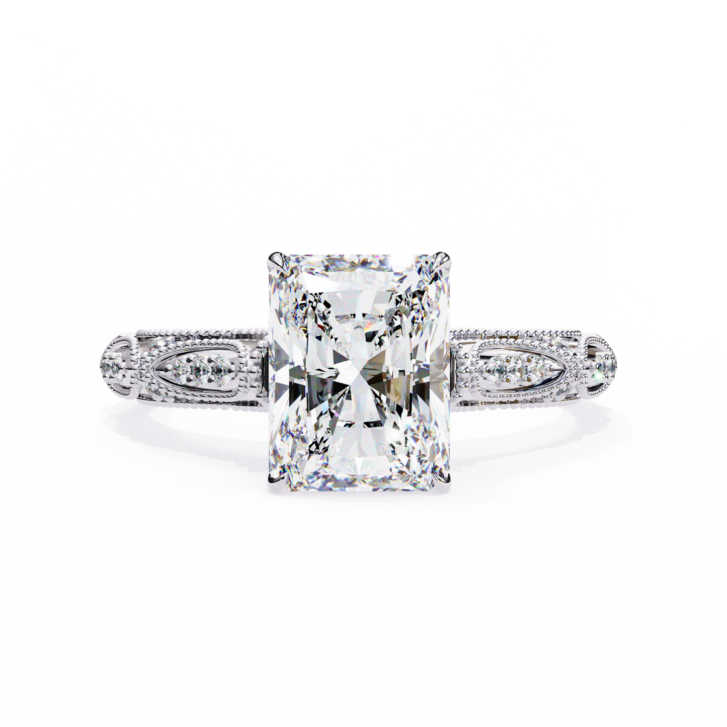 Flor Radiante Radiant Solitaire Ring