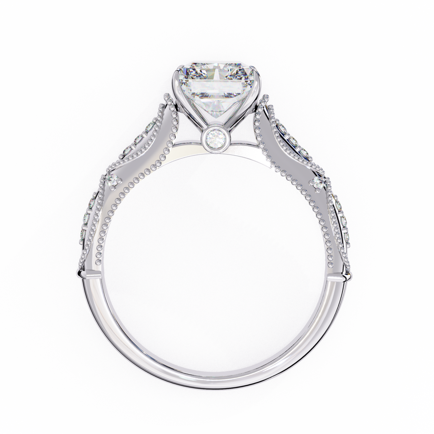 Flor Radiante Radiant Solitaire Ring